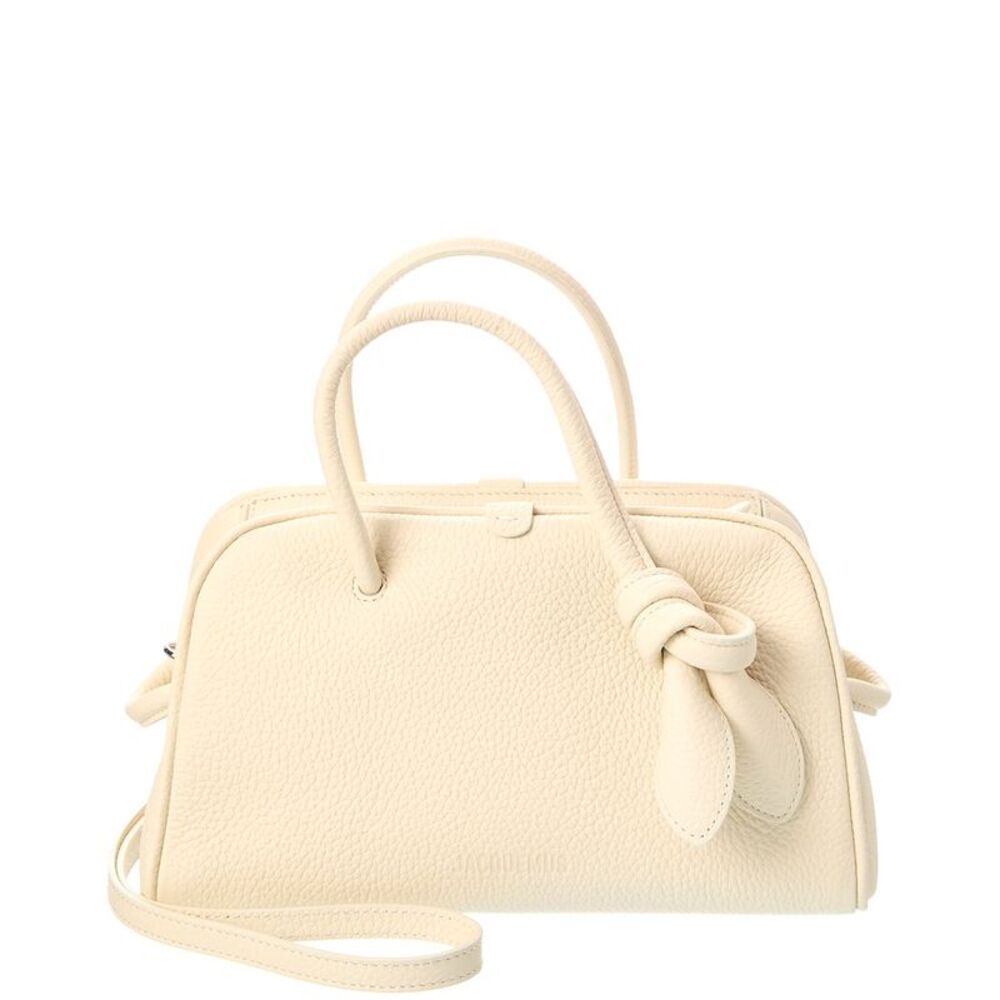 Jacquemus The Turismo Small Leather Shoulder Bag, Beige